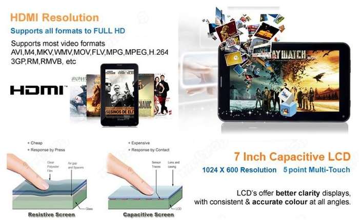 COMBO DEAL - 7" 8GB Android Dual Sim Tablet, 3G, WI-FI AND Bluetooth Smart Watch Activity Tracker