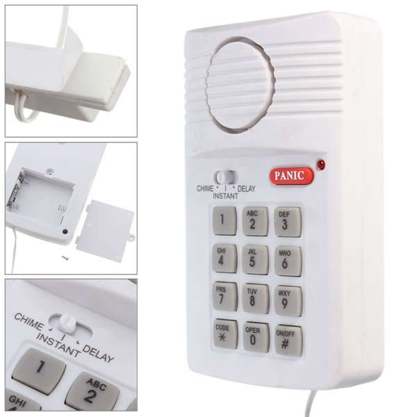 Easy To Install Wireless Panic Button Keypad Alarm System