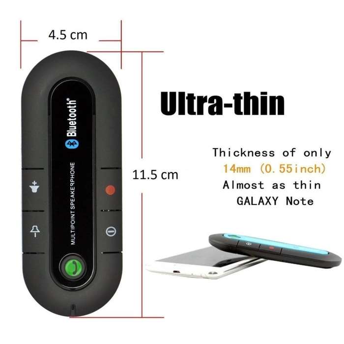 Sun Visor Bluetooth MP3 Music Player Speakerphone & Bluetooth Hands free Phone Car Kit