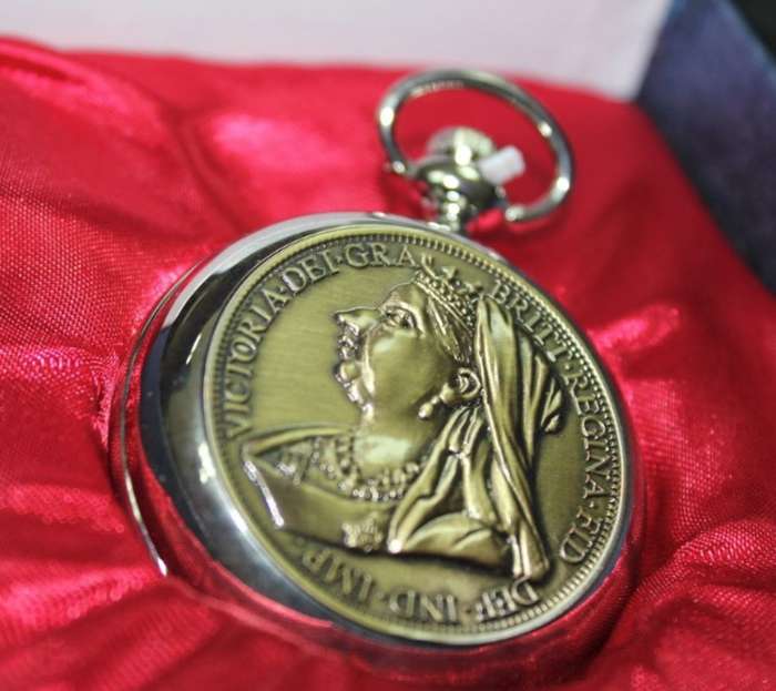 Stunning 1899 One Penny Pocket Watch in a Gift Box