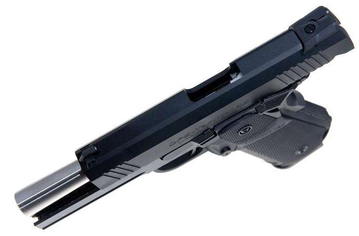 OPS Tactical 45 cal Spring Airsoft Pistol BB Gun With Laser and Flashlight