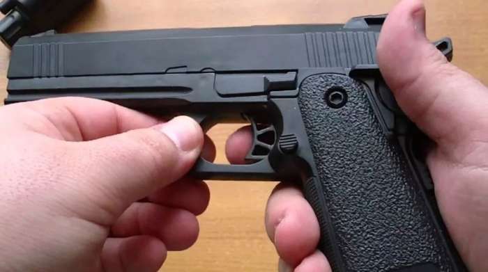 OPS Tactical 45 cal Spring Airsoft Pistol BB Gun With Laser and Flashlight