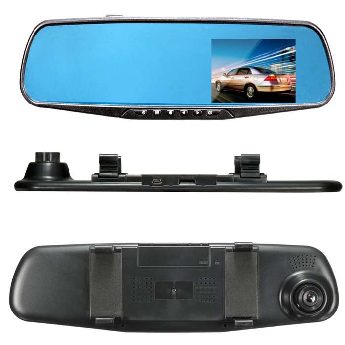 HD 1080P 2.8" Mirror Video Camera, LCD Screen, Support SD Card, Motion Detection, Loop Recording ...