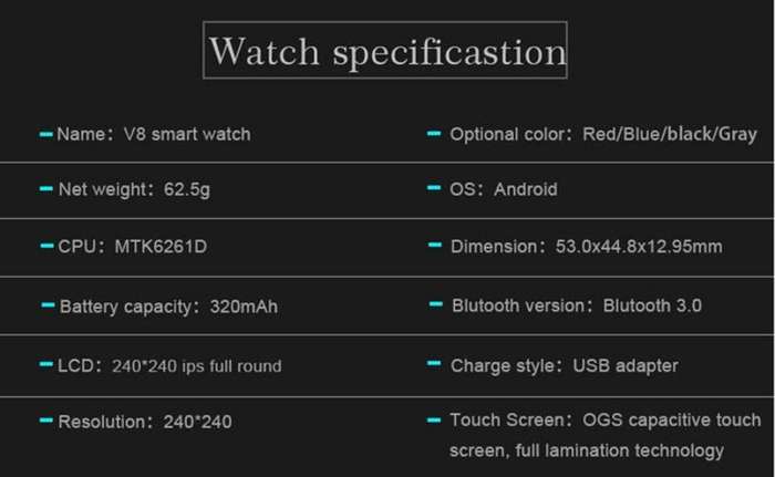 Professional Smart Watch Support SIM CARD, Bluetooth, Camera, Sleep Monitor, SD Card, Pedometer etc.