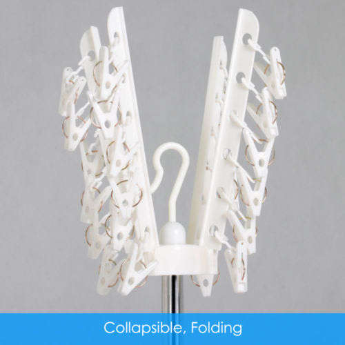 Portable 3-tier Collapsible Laundry Dryer - 360 Degree Swivel with Tripod Stand