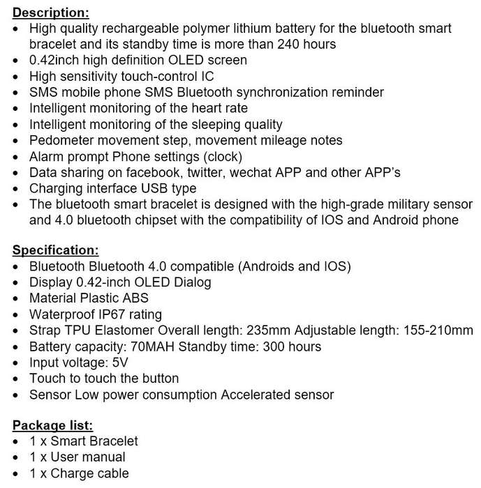 Bluetooth Health Smart Watch - Heart Rate Monitor, Pedometer, Track Mood & more...