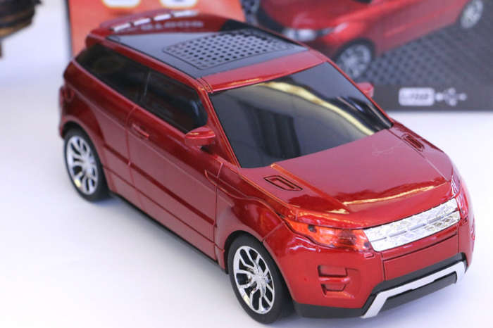 Land Rover Car Shape Bluetooth Speaker & FM Radio With Car Sound & Lights