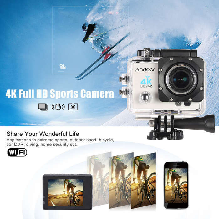 4K ULTRA HD Action Sport DVR & Camera - Waterproof, LCD Screen, Waterproof Casing..
