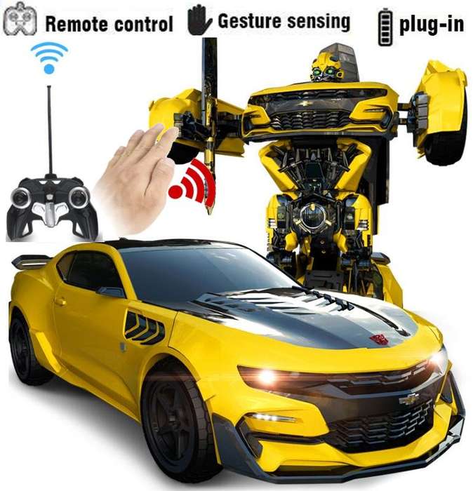 2.4Ghz Gesture Sensing Remote Control TRANSFORMER Robot Car, Xenon Style Lights & Engine Sounds