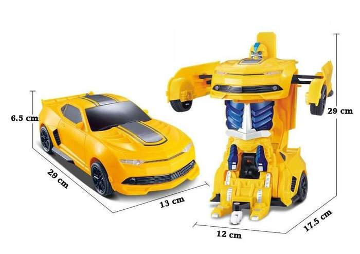 2.4Ghz Gesture Sensing Remote Control TRANSFORMER Robot Car, Xenon Style Lights & Engine Sounds
