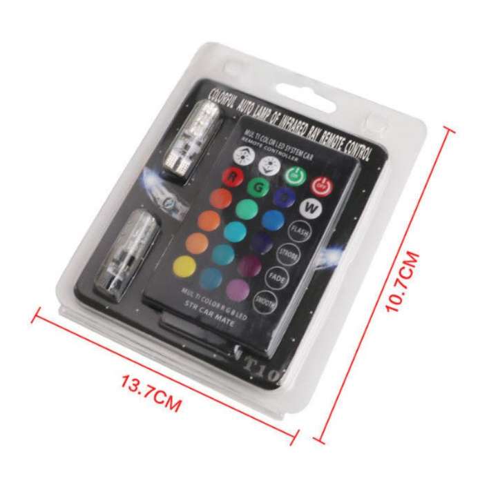 2 X T10 Super Bright LED Car Lights with 4 different modes and last up to 50k hours