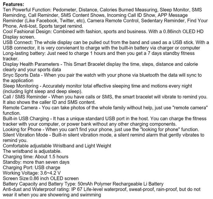Professional Fitness Smart Watch - Monitor Heart Rate, Blood Pressure, Exercise Mode etc.