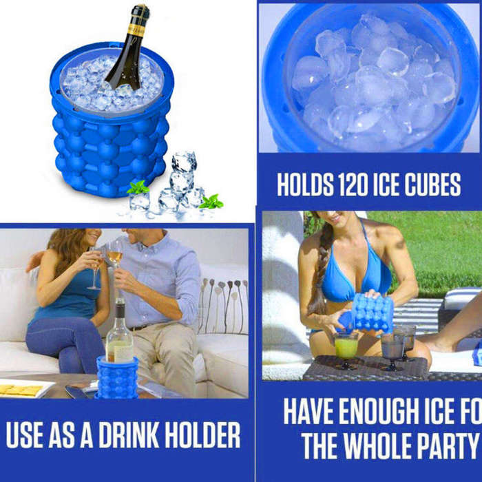 The Revolutionary Space Saving Magic Ice Cube Maker Genie