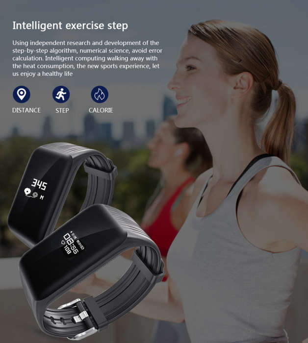 Bluetooth Health Smart Watch - Calories, Distance, Heart Rate Monitor, Sleep quality, Call Reminder