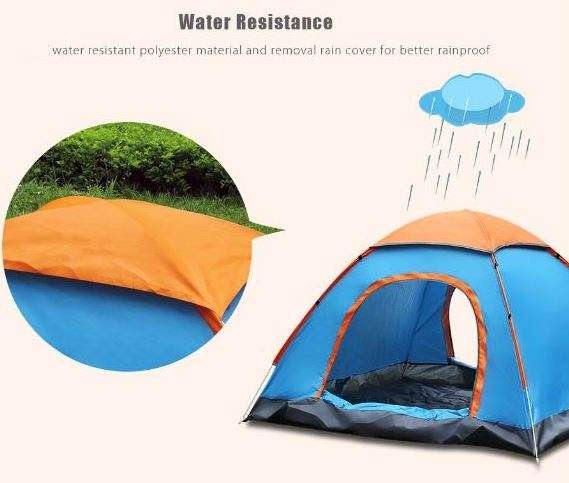 2 Man Tent in Zipper Bag - Lightweight & Easy to Install (200 X 150 X 110 cm)