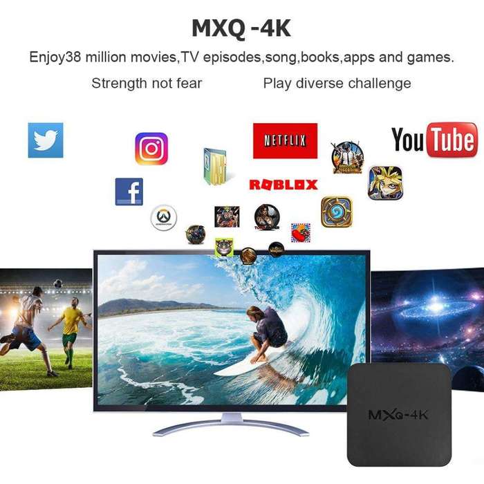 MXQ-PRO 4K TV Box - Pre-loaded DSTV Now, Supersport, Showmax, Netflix, Miracast, Kodi
