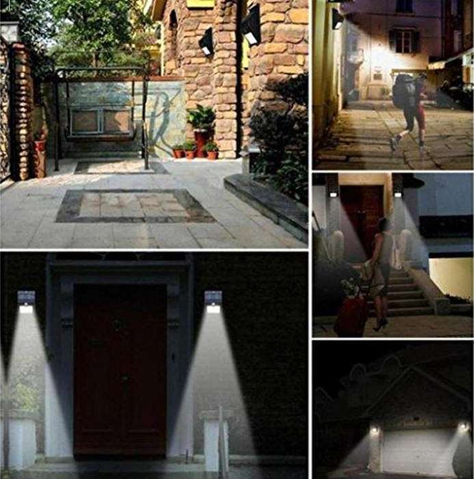 48 LED Solar Power Wall Light, PIR Motion Sensor, Waterproof, Night Sensor & Eco-friendly