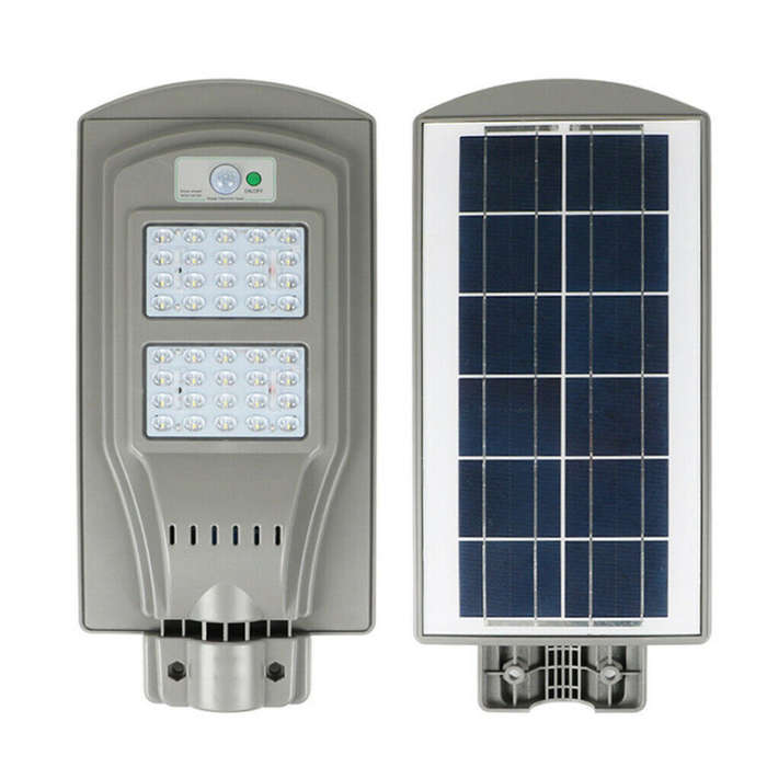 60 Watt LED SOLAR Street Light, PIR, Motion Sensor, Waterproof with 3 Lighting Modes