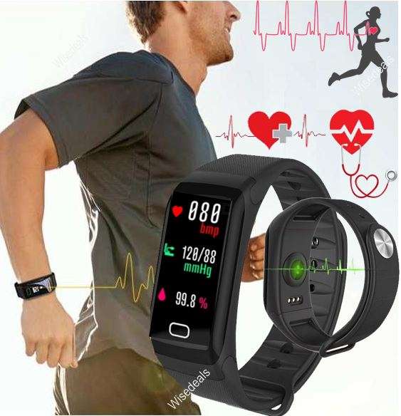 Bluetooth Fitness Tracker - Monitor Heart Rate, Blood Pressure, Blood Oxygen, Calories, Distance