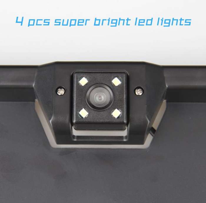Number Plate with 170 Degree Wide Angle HD Reverse Night Vision IR Camera