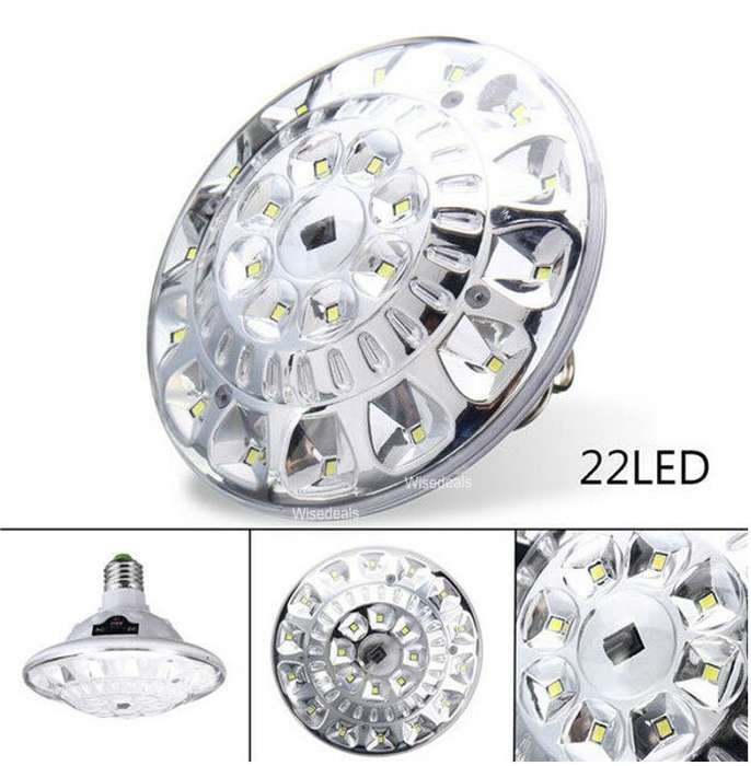 Flying disk type AC/DC charged emergency lamp with Remote Control - Pin & Screw Type
