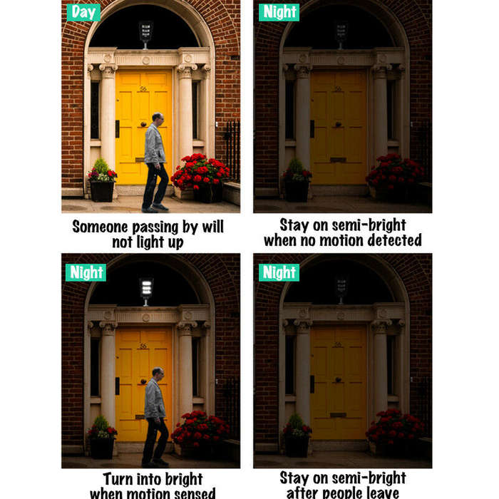 90Watt LED SOLAR Street Light with Remote, PIR, Motion Sensor, Waterproof with 3 Lighting Modes