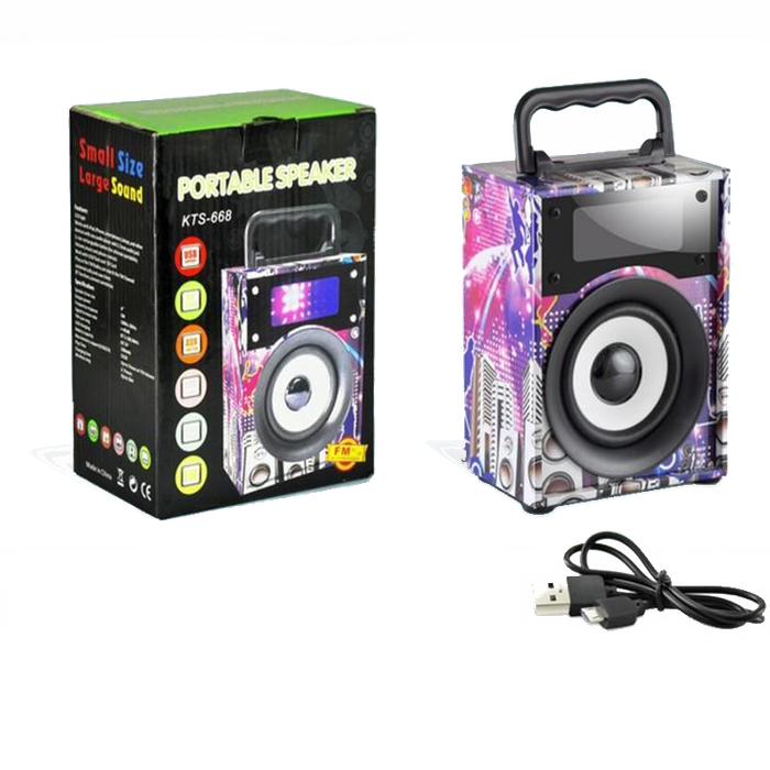 Wireless Bluetooth Speaker with FM Radio, support SD Card, USB & AUX