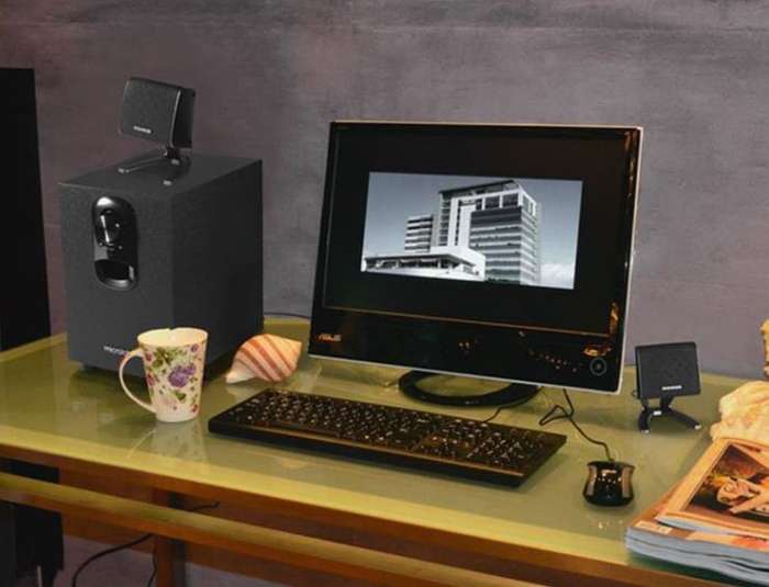 Multimedia Speaker System with Bluetooth, FM Radio & Remote Control