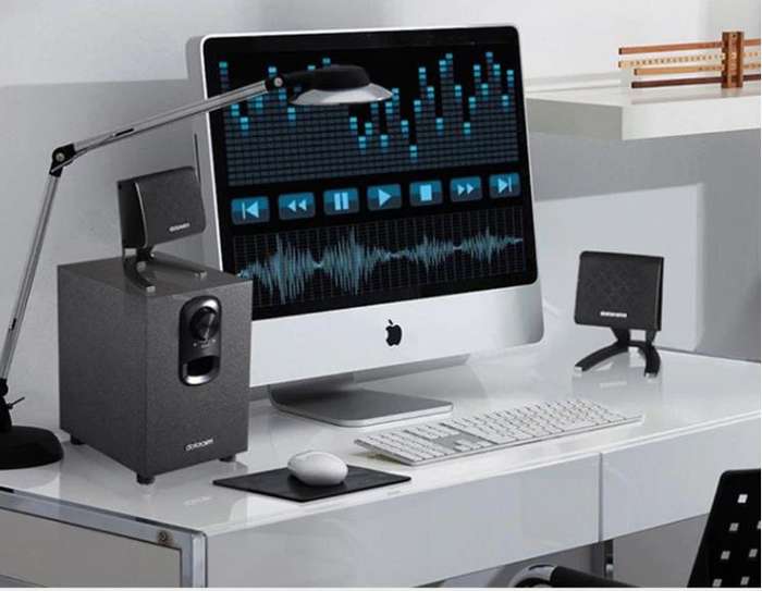 Multimedia Speaker System with Bluetooth, FM Radio & Remote Control