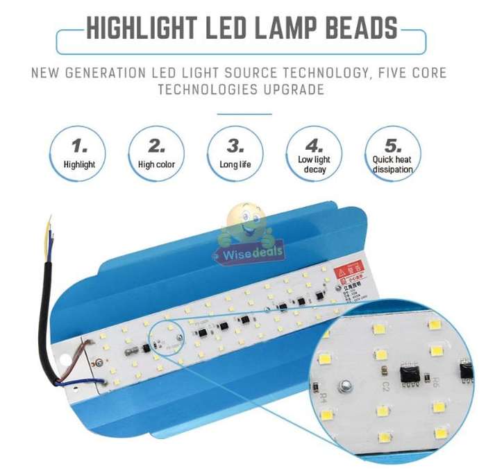 50W LED Tungsten Flood Light - Long Lifespan, High CRI, Energy Saving & Low Power Consumption
