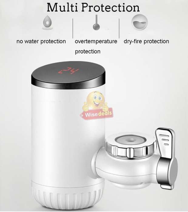 Electric Heating Faucet  Install Directly on to Your Tap, Include Faucet Adapters