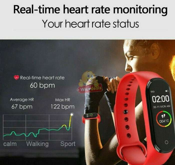 NEW MUSIC CONTROL Fitness Tracker Smart Watch, Monitor Heart Rate, Blood Pressure, Blood Oxygen