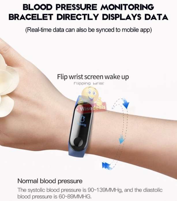 NEW MUSIC CONTROL Fitness Tracker Smart Watch, Monitor Heart Rate, Blood Pressure, Blood Oxygen
