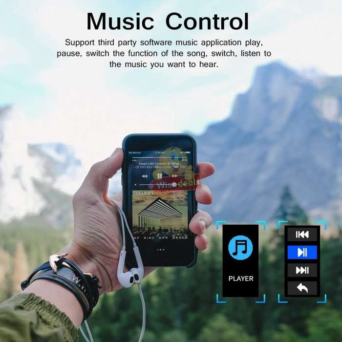 NEW MUSIC CONTROL Fitness Tracker Smart Watch, Monitor Heart Rate, Blood Pressure, Blood Oxygen
