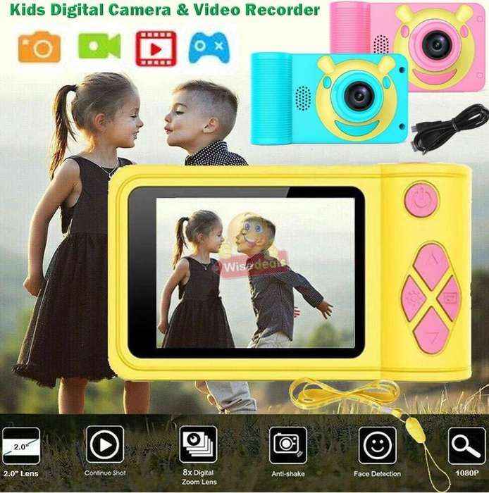2" Kids Digital Camera  Take photos, Record Videos, Build in Microphone, Rechargeable etc