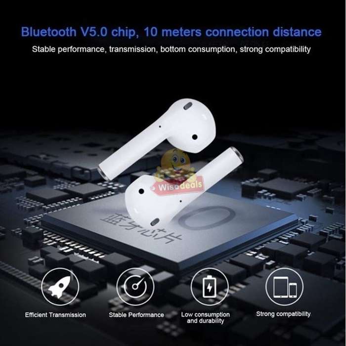 i12 Wireless Stereo Bluetooth Headphones with Touch Control, Comfortable Fit and Wide Compatibility
