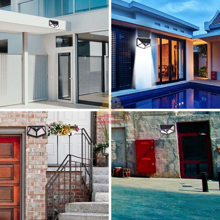 114 LED Super Bright Solar Wall Light, Motion Sensor with 3 Modes, Waterproof & Eco-friendly