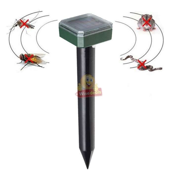 SOLAR Ultrasonic Pest Repeller to Keep Mice, Rats & other Pests From your Lawn Forever! Pet Friendly