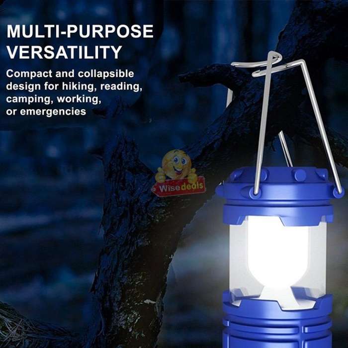 Waterproof Solar Lantern Light Charged by sun light or AC Charging Cord