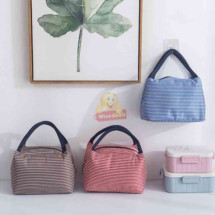 Aluminium Insulation Lining Lunch Bag, BPA Free and Keep Food Fresh for Longer