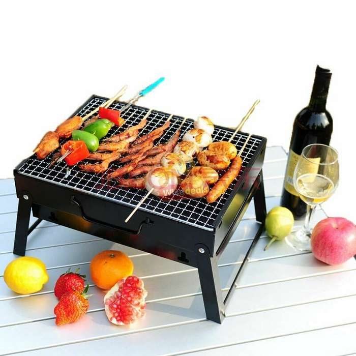 Portable BBQ Braai, Folds into a carry case, open and ready to grill in seconds