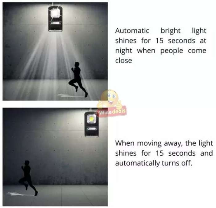 Super Bright COB SOLAR Flood Light, Motion Sensor, waterproof, durable and Intelligent Energy Saver