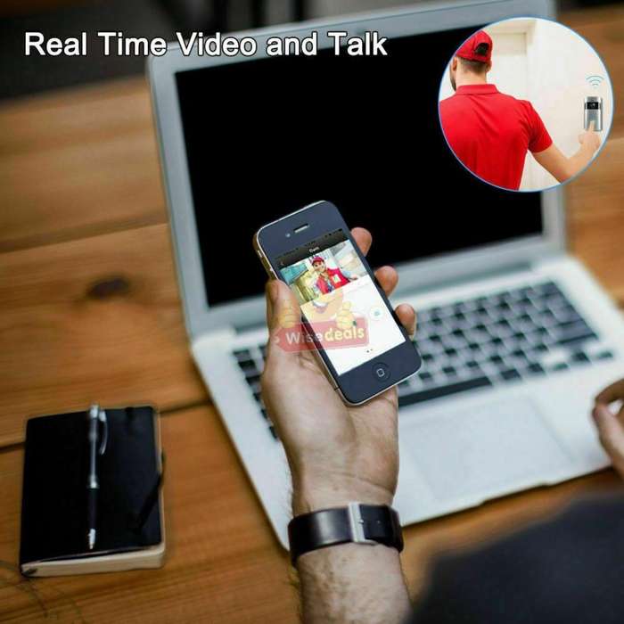 WIFI Video Door Bell - PIR Motion Detection, Real-time & Two-way Intercom, 166° Wide Angle etc