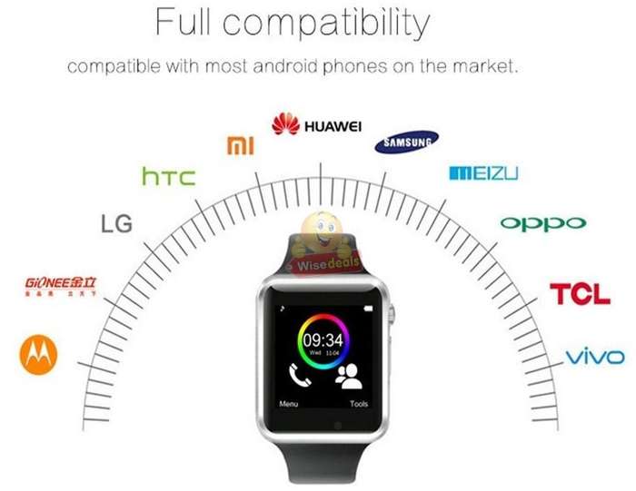 New Fashion Sport Smart Watch  Support Sim & SD Card, Touch Screen, Bluetooth, Camera, Audio, Video