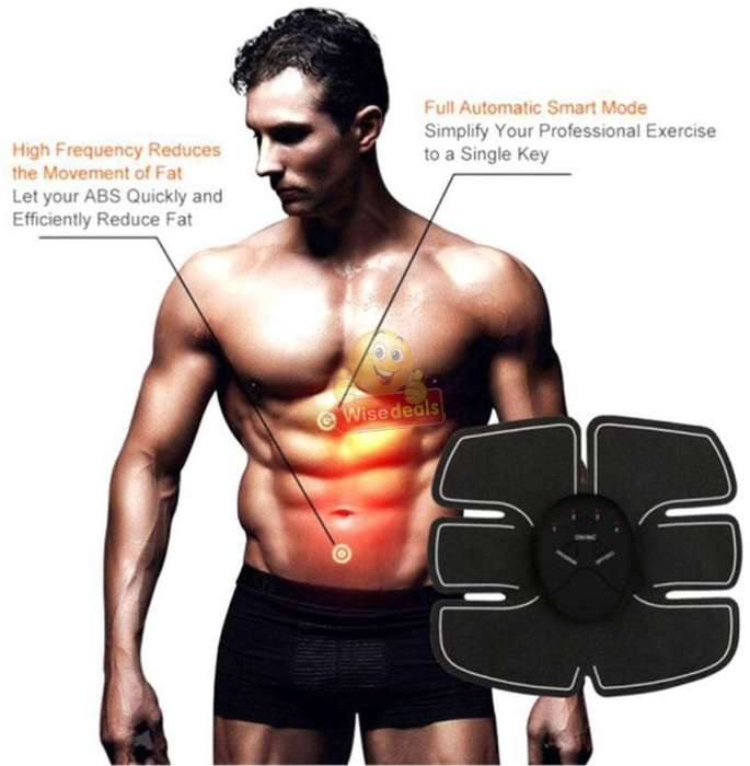 Home Gym - Wireless Electronic EMS 6 Pack Abs Muscle Simulator Kit with 5 modes