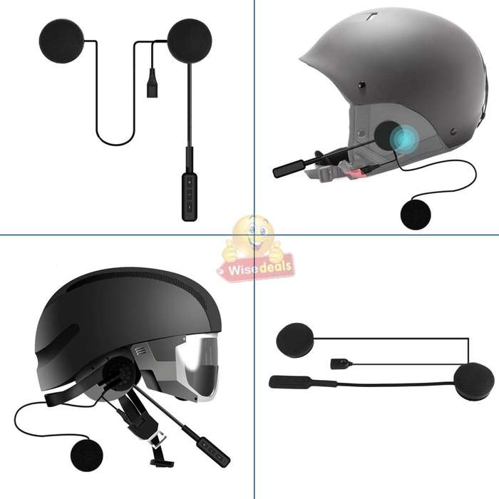 Wireless Bluetooth Headset designed for Motorcycle Riders with Voice Support