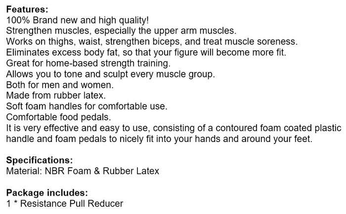 Muscle Strengthen Pull Reducer, very effective and easy to use for Arms, Legs, Thighs, Waist, Biceps