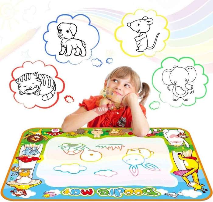Water Drawing Painting Mat with Magic Pens, No Mess, No Fuss, Only use Water