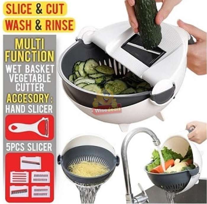 All-in-One Washing and Cutting Wet Basket for Vegetables and Fruits
