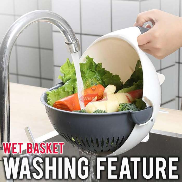 All-in-One Washing and Cutting Wet Basket for Vegetables and Fruits